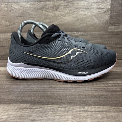 Saucony Guide 14 Gray Black Womens US Size 8 EUR 39 S10654-45 Running Shoes