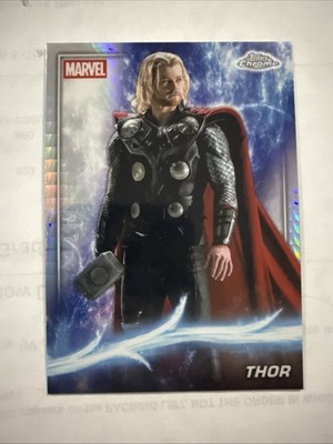 2025 Topps Chrome Marvel Studios Thor Prism Refractor #10 Phase One