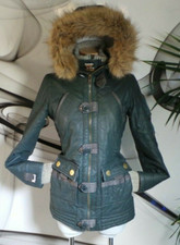 Superdry Alpine Duffle Heavy Warm Winter Waxed Wax Parka Coat Jacket Size 6