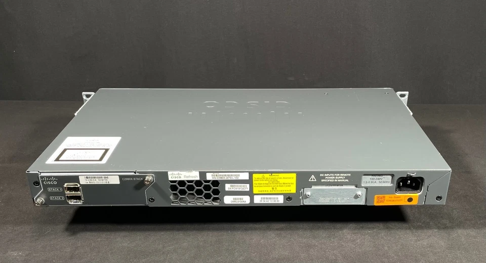 Cisco WS-C2960X-24TD-L 24 Port Gigabit Switch - Same Day Shipping - Image 3 of 4