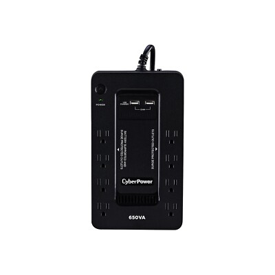 Cyberpower 650 VA Battery Backup UPS 8-Outlets SX650U