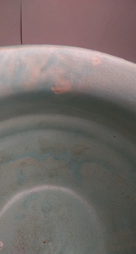 Antique Nelson McCoy Pottery 8" Jardiniere Planter, Basketweave & Berries Nice! - Picture 5 of 20