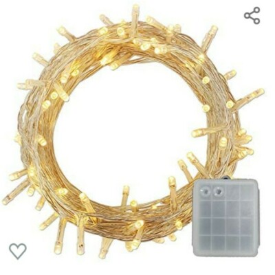 500 LED Batteriebetrieben 8 Modi Timer Funktion Regenfest Schnur Fee...