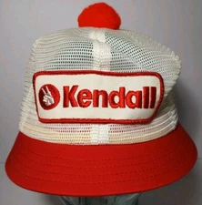 New Old Vintage KENDALL MOTOR OIL PATCH SNAPBACK SHORT BILL TRUCKER HAT CAP USA