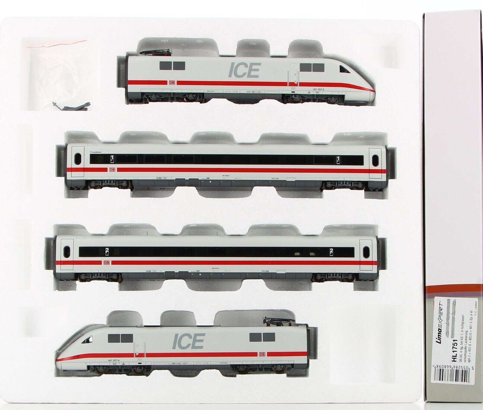 LIMA EXPERT HL1751 ICE DB AG livrea bianca fascia rossa, set 4 elementi