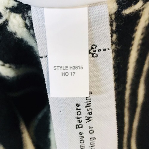 Vestido Suéter Madewell Rayas Lana Merino Mangas Botones Negro Blanco XXS 2XS - Imagen 12 de 12