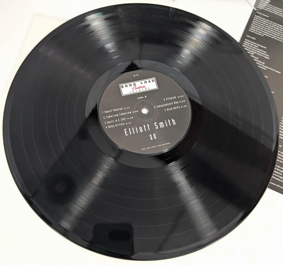 1998 ELLIOTT SMITH XO 1st Press Bong Load Record Vinyl BL35 Lyric Sheet 180g - Image 2 of 4