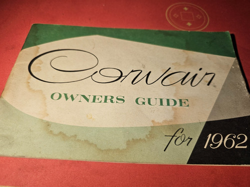 New ListingVintage Factory 1962 Corvair Owner's Guide