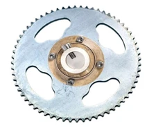 Sprocket Chain Drive 64T T8F 8mm w Axle Axel Shaft Hub Free Wheel 1/2" Adapter