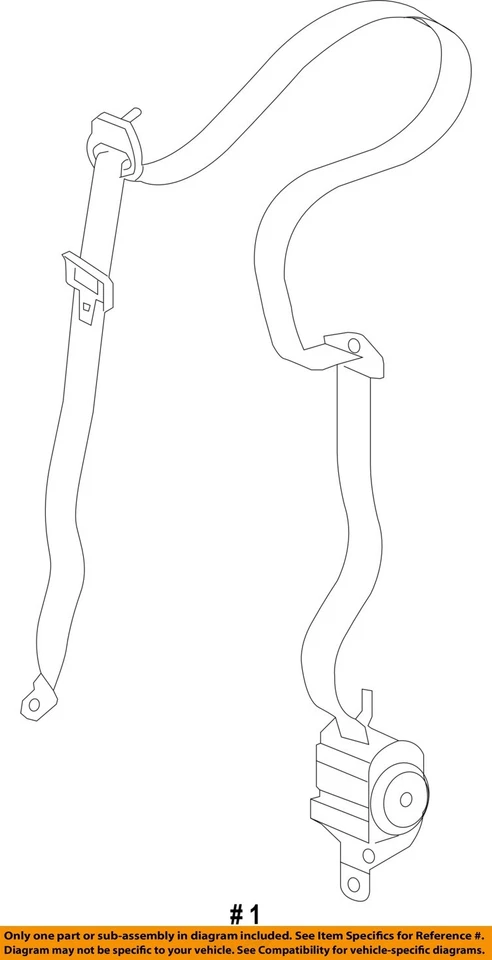 Used Front Left Seat Belt Front fits: 2006 Dodge Durango bucket seat driver retr Foto 4 de 4