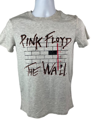 Pink Floyd The Wall T Shirt Adult XS Gray Licensed Rock N Roll Band Retro NWT