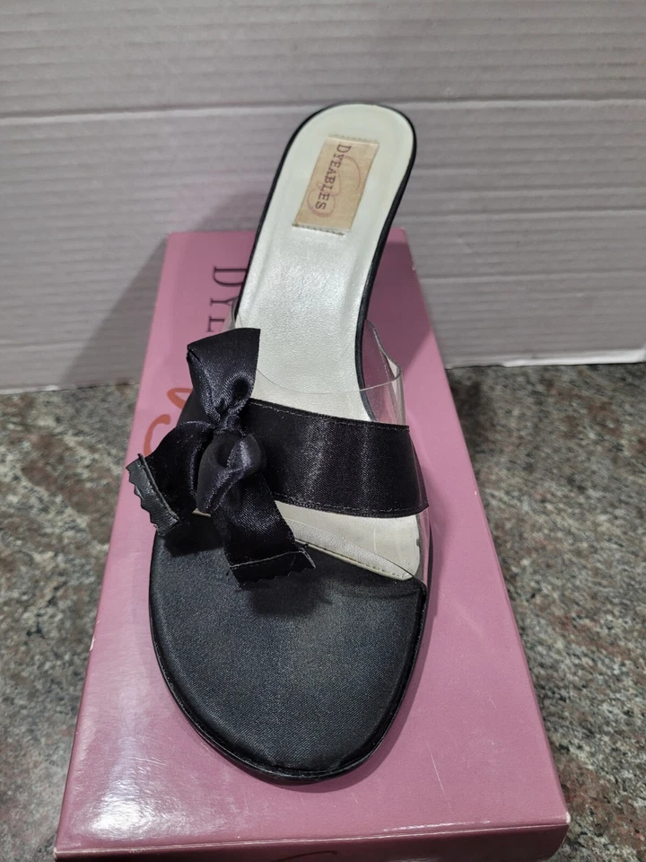 Dyeables Rainbow sz8.5B blk sandals  - Image 4 of 4