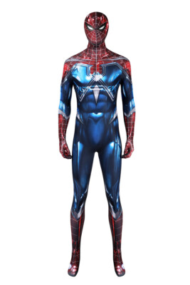 Spider-Man Battle Suit Jumpsuit Bodysuit Men Cosplay Custome Adult Halloween Set