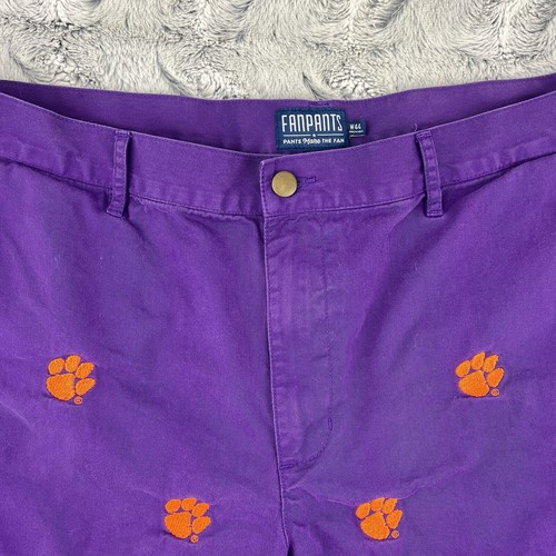 Pennington & Bailes Fanpants Unisex Shorts Clemson Tigers NCAA All Over Purple - Picture 3 of 14