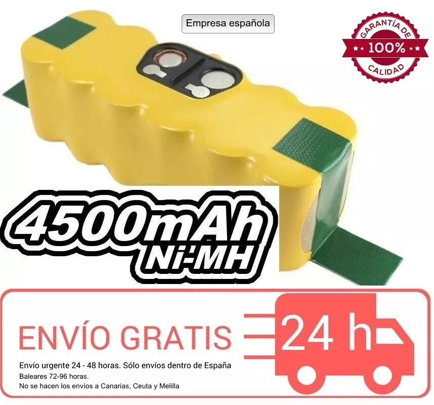 Batería iRobot Roomba de 4500 mAh - Series 500, 600, 700, 800 y 900