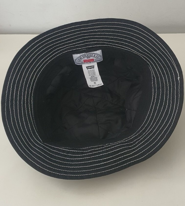 FW19 Supreme x Levi'S Nylon Bell Hat crusher S/M Black