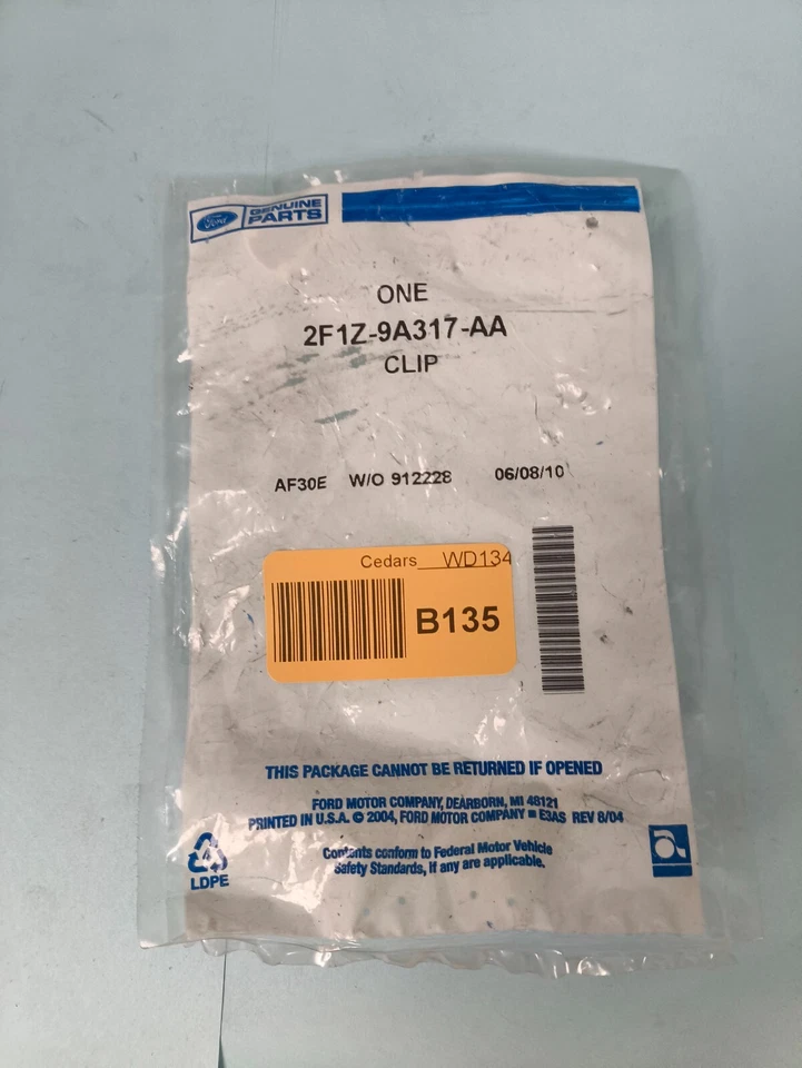 Clip de retención de línea de combustible original Ford 2F1Z-9A317-AA Foto 3 de 3
