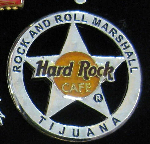 Hard Rock Cafe Pin - Tijuana 1998 Rock n Roll Marshall Badge #9885 - 1 of 400!