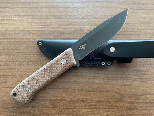 BUCK KNIVES 104 Compadre CampKnife 104BRS1 with Leather Sheath JAPAN NEW - Picture 3 of 11