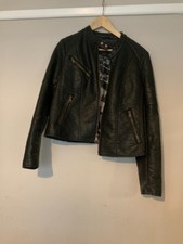 Womens Designer Leather Jacket Size 14