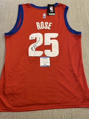 derrick rose signed jersey