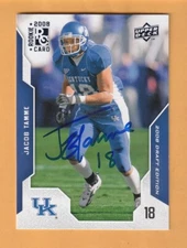Jacob Tamme Kentucky Wildcats AUTO Signed 2008 Upper Deck Draft Danville KY