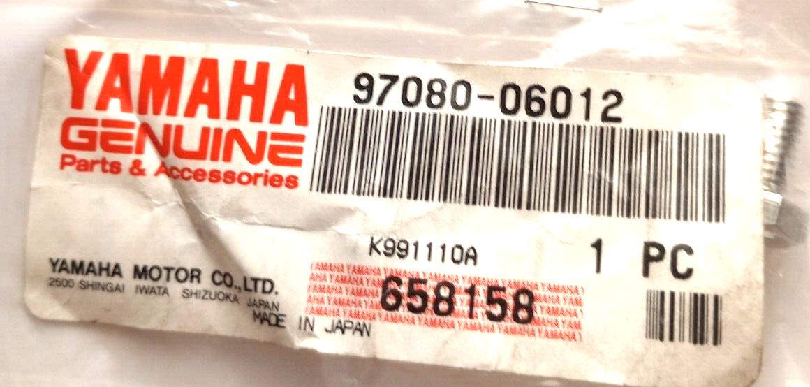 クラフト Yamaha Bolt NOS OEM 97080-06012 (S-1929) | eBay
