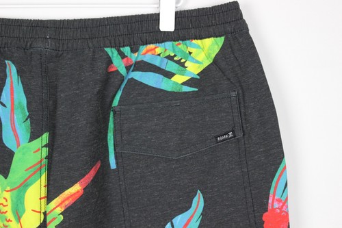 Roark Men's Shorey Macaw Swim Trunks Board Shorts XL Black RB410 - Picture 3 of 6