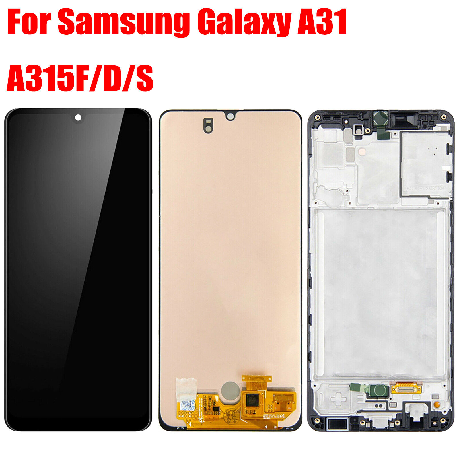 OEM For Samsung Galaxy A31 2020 SM-A315 LCD Display Touch Screen Digitizer Frame Regularne zapasy sklepu