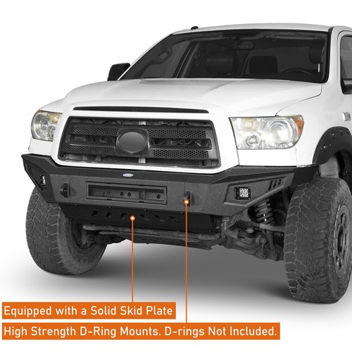 Textured Steel Front Bumper or Rear Bumper Assembly Black for Tundra 2007-2013 - Picture 3 of 38
