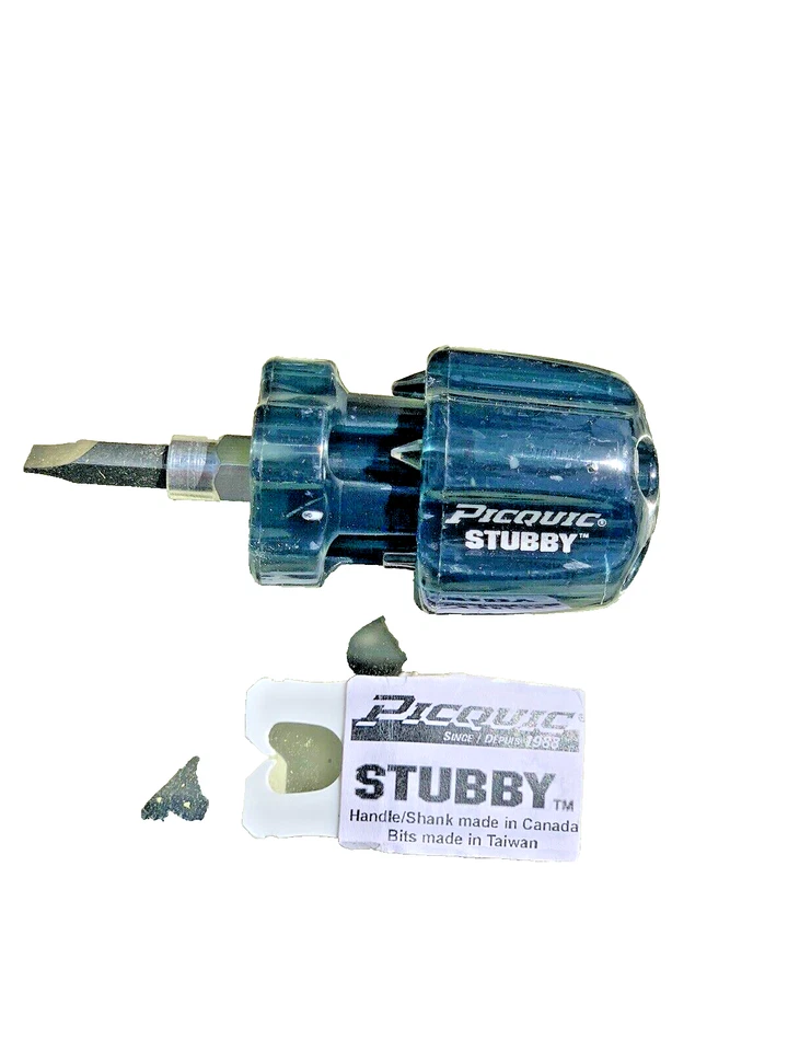 PICQUIC Multi Bit Screwdrivers - SixPac Plus & Stubby  "Smoke Black" - Image 3 of 3