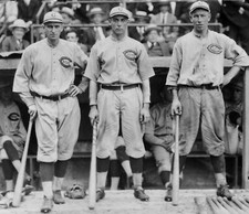 SHERRY MAGEE EDD ROUSH AND GREASY NEAL REDS GREATS 8x10