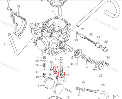 SUZUKI LTF500F LT-F500F LT 500 VINSON keihin Carburetor Stage 2