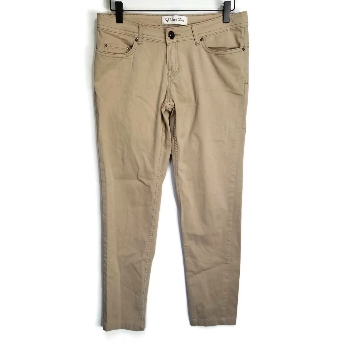 Buy Allen Solly Women Cream Slim fit Regular pants Online at Low Prices in  India - Paytmmall.com