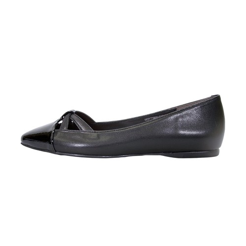 👡 PEERAGE Sidney Women's Wide Width Pointed Toe Criss-Cross Leather Flats 👡 - Picture 9 of 22