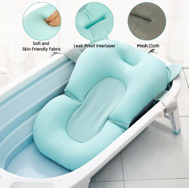 cloth baby bath support
