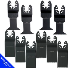 10 Saw Blade Oscillating Multi Tool Wood Metal Cutting Work DIY Universal Fit