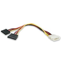 StarTech 12in LP4 to Dual SATA Power Adapter - Reliable Power Splitter