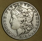 1901-S Morgan Dollar Original F Never Clnd ~ BETTER DATE ~ No Reserve