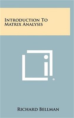 Introduction To Matrix Analysis (Hardback or Cased Book)
