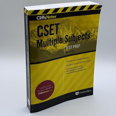 CliffsNotes CSET Multiple Subjects 4th Ed. by Btps BTPS Testing (2017, Trade PB)
