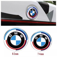 82MM + 74MM 50 Jahre Edition M Vorne Motorhaube + Hinten Heckklappe BMW Emblem!