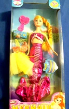 Mermaid Doll Underwater Princess Pink Doll 12 in Hunson New