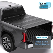5.5FT 4-Fold FRP Low Profile Tonneau Cover For 2022-2026 Toyota Tundra Truck Bed