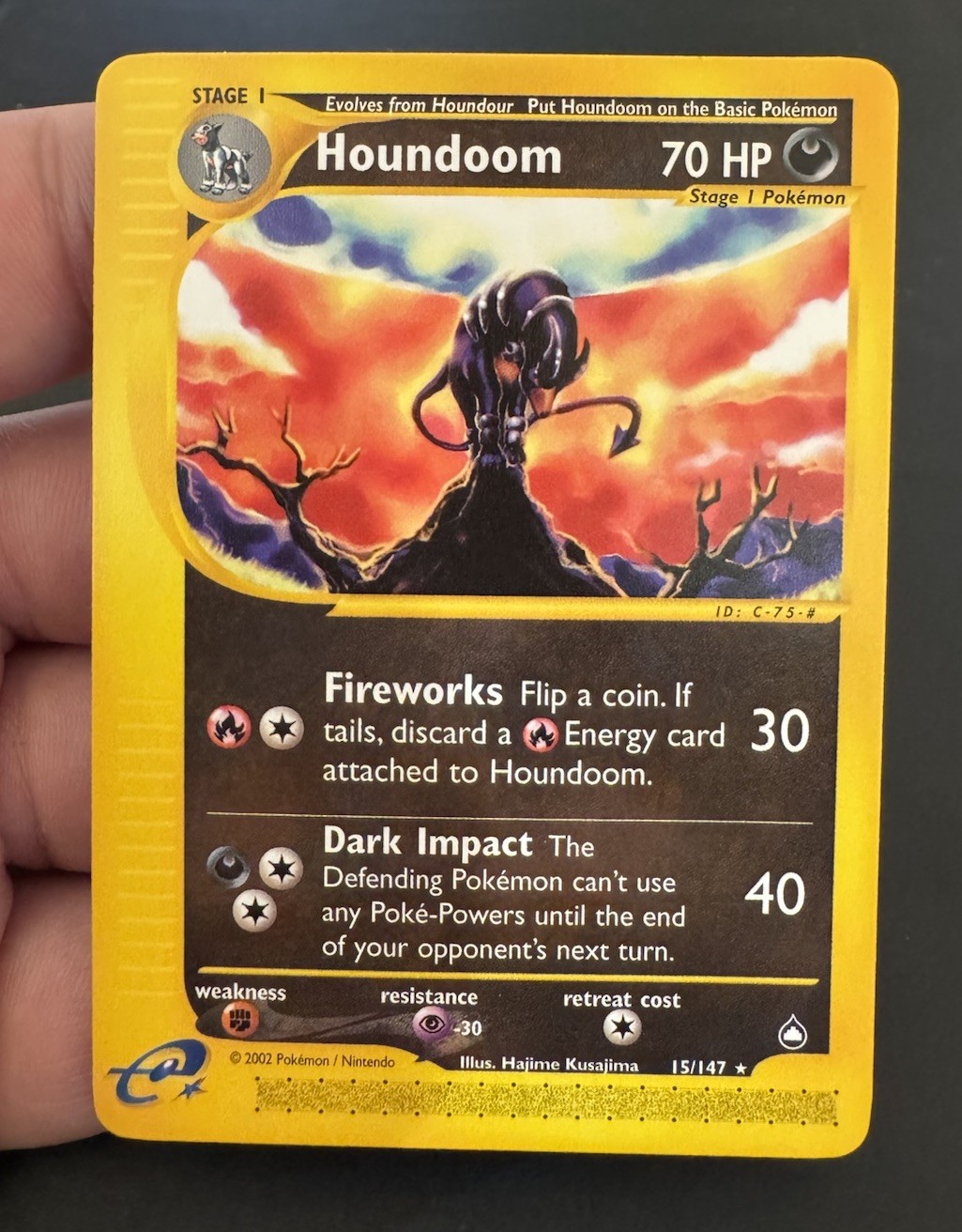 Houndoom 015/147 Aquapolis Regular Near Mint