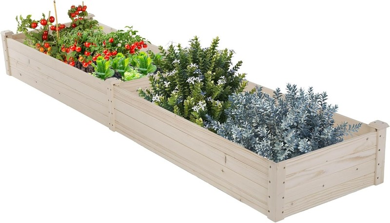Wooden Garden Bed Raised Planter Box Outdoor Patio Gardening Planter and Indoor