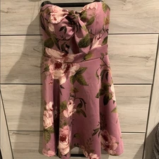 Charlotte Russe Floral Strapless Dress