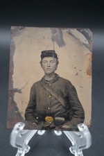 STUDIO Portrait TINTYPE Civil War Soldier date unknown, 1860's?