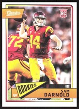 6046J 2018 Panini Classics #206 Sam Darnold Rookie Card Seattle Seahawks QB RC. rookie card picture