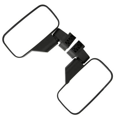 _1.75in 2in Rear View Mirror Side Mirrors For RZR UTV AVT Roll Bar Black